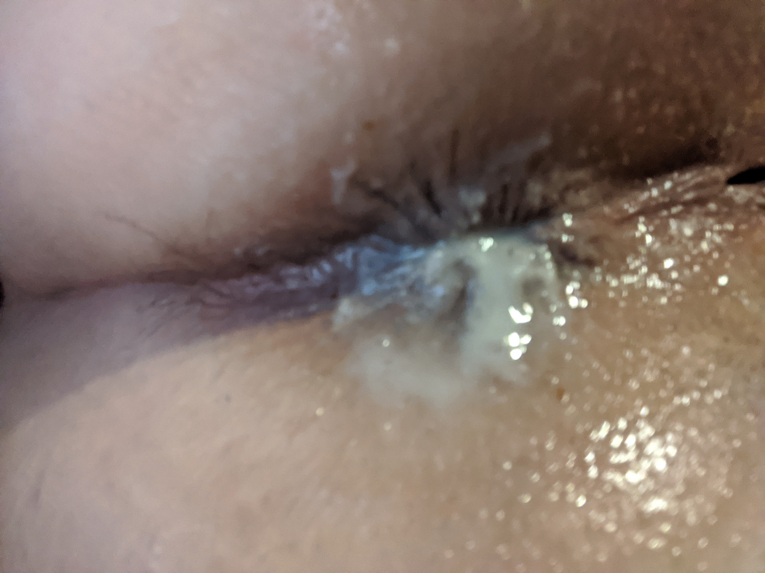 Squirting Cum Out Of My Tight Ass