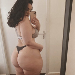 Huge tits and big ass.  Super thick Arab girl.