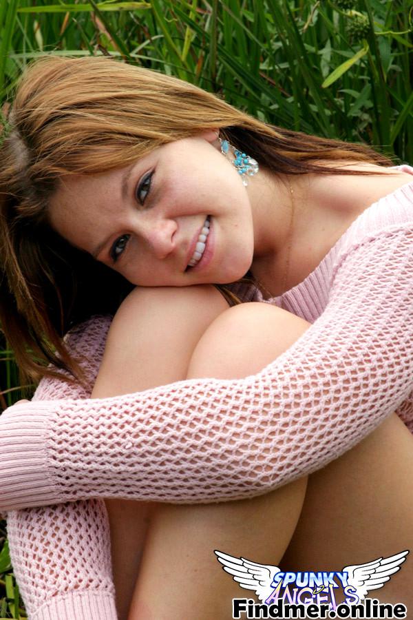 Milfgfs Outdoor Dressed! 18 year old munches on strawberries after exposing her panties in long gra #JT6L0mtf